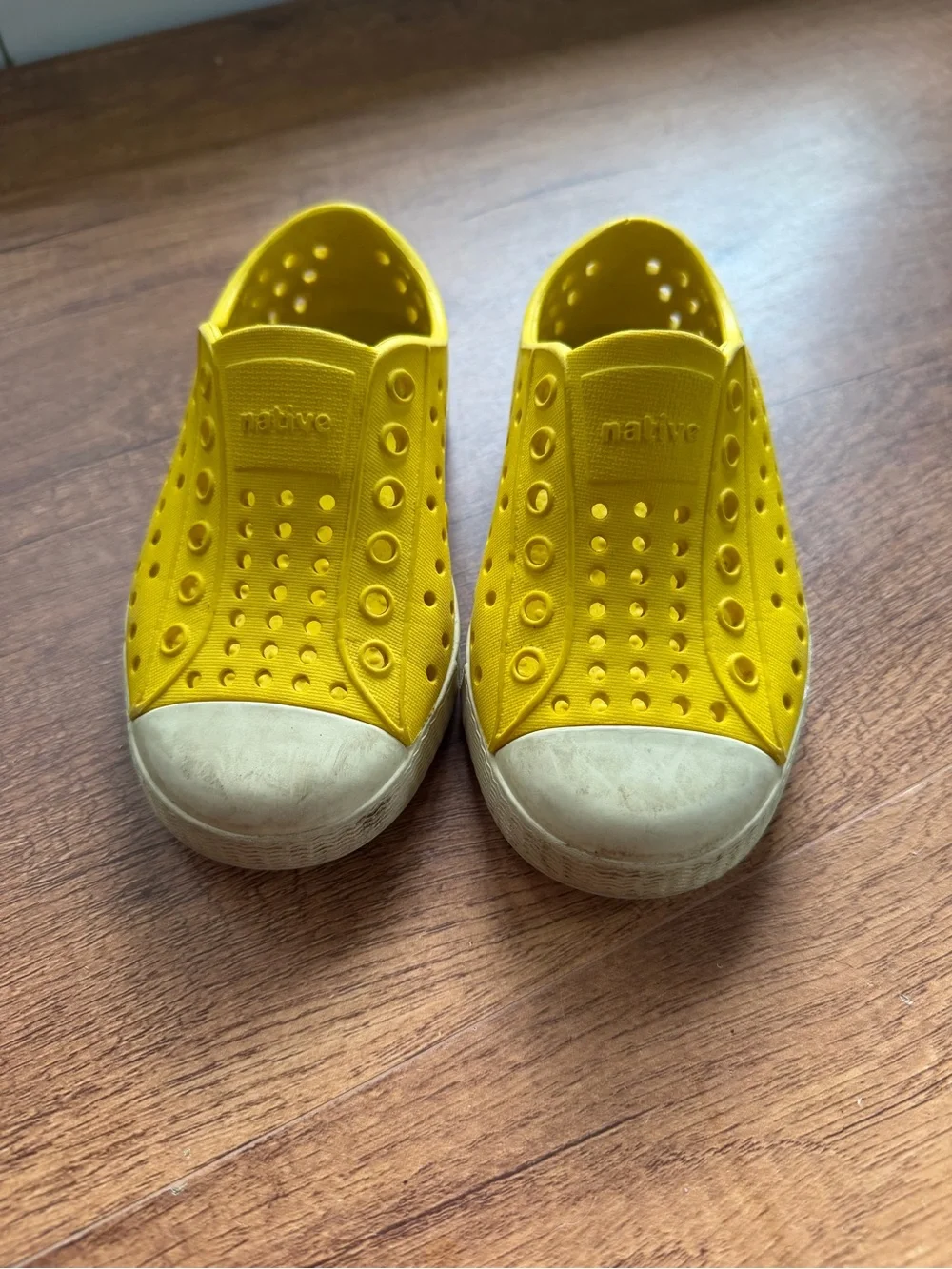 Native Kids Slip-On Water Shoes in Bright Yellow
